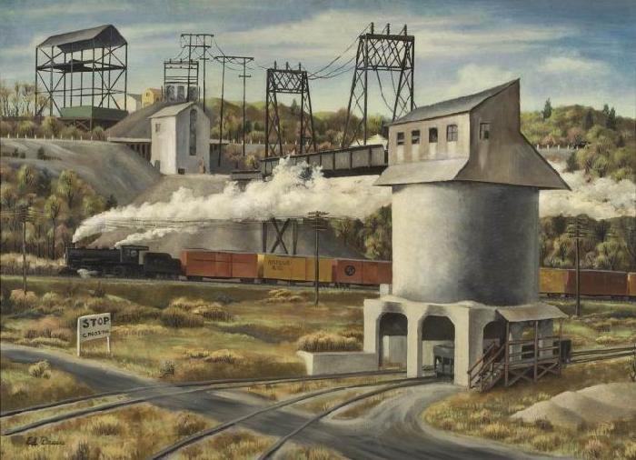 unknow artist Gravel Silo oil painting image